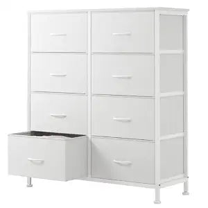 Dresser for Bedroom with 8 Drawers, Anti-Tip Fabric Storage Tower