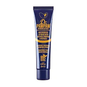 Dr. PawPaw Multipurpose Overnight Lip Mask - Lip Sleeping Mask with Peptides - Natural Lip Moisturizer for Plumper Lip - Cruelty Free - 0.84 oz