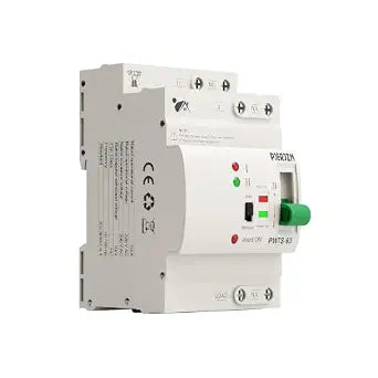 Automatic Transfer Switch ATS 2P/4P 63A Dual Power Electrical Selector Switch for Generator Home Backup Uninterruptible Power Supply(2P 220V)