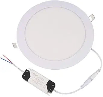 BSOD LED Panel Light 3W 4W 6W 9W 12W 15W 18W 24W Flat Lamp Round Ultra-Thin Recessed Ceiling Light Downlight Fixture Kit (Warm White, 15W)