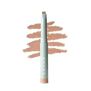 SOSHE Precision Sculpting Stick Cream Contour Stick- Satin Finish Contour Makeup- Three-Angle Tip for Cheek, Jaw and Nose, Multi Use - Blendable - Vegan - Refillable - (Linen - Light)