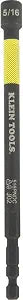 Klein Tools 516PNDC 5/16-Inch Magnetic Color-Coded Power Nut Setter, SAE, Impact-Rated Hex Nut Driver with 5-Inch Extended Reach Shaft