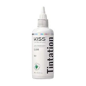 Red by Kiss Tintation Semi-Permanent Hair Color, Aloe Vera Water Based, Argan Oil, Olive Oil, Collagen & Keratin, Long-Lasting Color Dye (Clear, 5 Fl Oz)