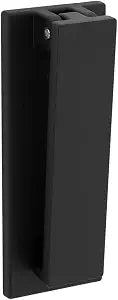 National Hardware N336-703 Reed Door Knocker, Matte Black, 4-3/4"