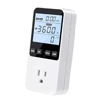 Upgraded Watt Meter, Plug-in Socket Power Meter with LCD Backlight Display  Home Electricity Usage Monitor Tests Voltage AMP Kilowatt, Overload Protection, 8 Display Modes, 110V-130V