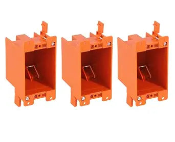 [3 Pack] CLOUDY BAY Single Gang Electrical Outlet Box,14 Cubic Inch Junction Box,Old Work Box,UL Listed