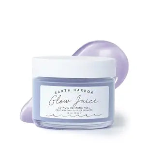 GLOW JUICE AHA/BHA Resurfacing Gel Mask, Refining Enzyme Spot Treatment Packed with Red Seaweed & Fruit Acids, Exfoliates Dull Oily Skin, Soothes Acne & Pores, 94% Organic, Vegan, Cruelty-Free,1 oz