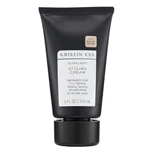 Kristin Ess Ultra Light Styling Curl Cream for Curl + Wave Definition - Lightweight Hold - Smooth Styles, Shiny Blowout Prep & Frizz Control - Vegan & Color Safe - Women's Styling Hair Product