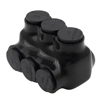 MAKERELE 1PC 3-Port 250MCM-6AWG Insulated Multi Tap Connector