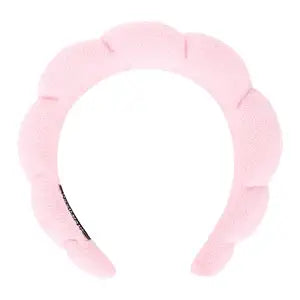 Pink Spa Headbands for Women and Girls - Terry Cloth for Washing Face, Makeup Removal, Shower, and Hair Care