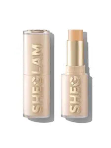 SHEGLAM Skin Magnet High Coverage Foundation Stick Longwear Medium Face Makeup for All Skin Types-Shell