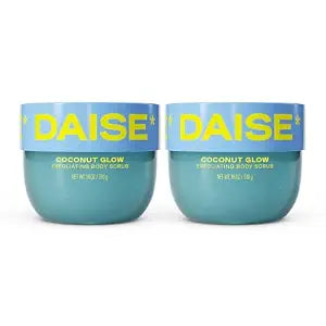 DAISE Exfoliating Body Scrub in Coconut Glow, 18 OZ / 510 g (Pack of 2)