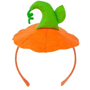 Thanksgiving Pumpkin Headband Orange Pumpkin Hat Hairbands Cute Design Dress up Thanksgiving Party Decoration Hair Bands Christmas Cosplay Birthday Party for Women Adult 1Pack
