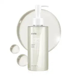 starlike Black Pore Vita Peptide Cleansing Oil I Jojoba 5%, AHA & LHA I Oil Cleanser for Face I Deep Cleansing Makeup Remover I Targets Clogging Blackheads I Korean Skincare I 6.76 Fl oz (200ml)
