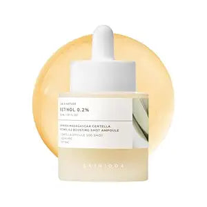 SKIN1004 Retinol 0.2% Boosting Shot Ampoule, Face Serum for Skin Elasticity, Facial Spicule Serum with Retinol & Retinal, Centella Ampoule for Fine Lines & Firmness, Korean Skin Care, 1.01fl.oz / 30ml