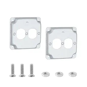 4 Inch Square Electrical Box Cover,Duplex Hole