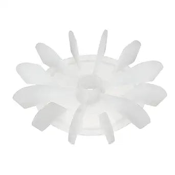 uxcell Motor Fan Blade 120mmx15mm D Shape Bore White Engineering Plastic with 12 Vanes