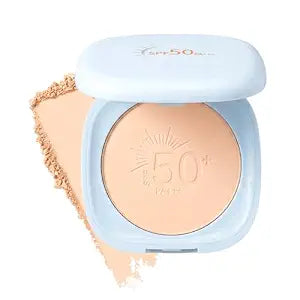 4-in-1 Pressed Powder SPF 50 PA+++ï¿½ï¿½ï¿½ï¿½ï¿½ï¿½ï¿½ï¿½ï¿½Powder Foundation,Setting Powder,Powder Sunscreen&Concealer in One,Oil-Control Lightweight Matte Finish Face Powder,L