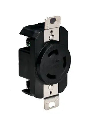 Marinco 305CRRB Marine Electrical Receptacle (30-Amp, 125-Volt, Female, Black)