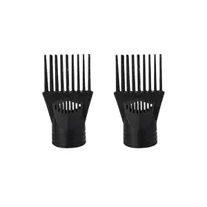 Universal Hair Dryer Comb Attachment Nozzle - 2 Pack Concentrator for Fast Drying & Smooth Styling, Fits Most Blow Dryers