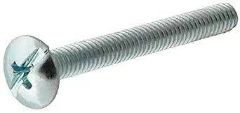 Hillman 100 Pcs Machine Screws (#8-32 x 1-1/4") | Combination Drive Truss Head Screws for Metal & Plastic Fastening | Zinc-Plated Steel Hardware for Electrical, Mechanical & Industrial Applications
