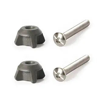 2 Pack Toilet Seat Screws Compatible with Kohler Toilet Seats Replacement Parts Non-Slip Rust-Resistant Bolts Top Mount Toilet Seat Hinges