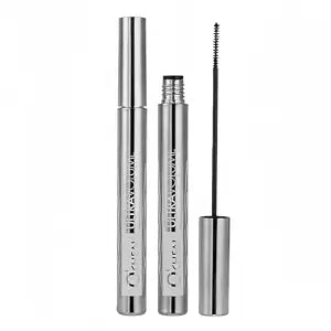 Black Mascara with Small Brush for Lower/Fine Lashes, Thicker, No Flaking, Smudge-Proof and Waterproof, Natural