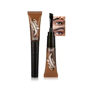 Black Tattoo Eyebrow Gel Peel Off, Temporary Eyebrow Tint with 150ï¿½ï¿½ï¿½ï¿½ï¿½ï¿½Small Curved Tray, Waterproof, Transfer-proof Fuller & Defined Brow Stain, for Women Last Up to 3
