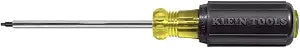 Klein Tools 662 #2 Square-Recess Tip Screwdriver, Made in USA, 4-Inch Round Shank and Cushion Grip Handle