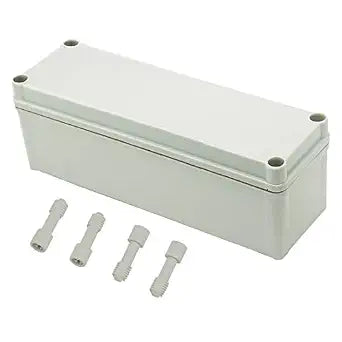 Zulkit Junction Box ABS Plastic Dustproof Waterproof IP67 Junction Boxes Universal Electrical Project Enclosure DIY Electronic Project Box Grey 9.84 x 3.15 x 3.35 inch (250 x 80 x 85 mm)