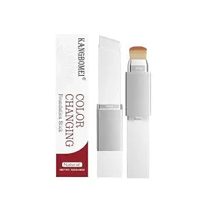 Color Changing Foundation Stick, Self-Adapt Shade, 2-in-1 Heat-Activated