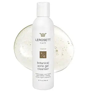 LEROSETT Acne Gel Cleanser, Gentle Aloe-Based, 2% Salicylic Acid, 6.7 oz