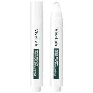ViveLab Rosemary & Multi-Peptide Hair Growth Serum - Targeted Roll On Scalp Treatment for Thicker Hair Density, Clinically Tested for Healthier Hairline & Brows