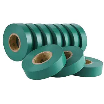 Lichamp 10-Pack Green Electrical Tape Waterproof, 3/4 in x 66ft, UL/CSA
