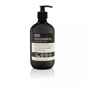 Baylis & Harding Liquid Hand Soap Wash with Dispenser, Goodness, Oud Cedar & Amber, 16.9oz/500ml