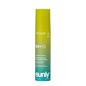 ATTITUDE Mineral Sunscreen Spray SPF 50+, Zinc Oxide, Unscented, 3 Oz