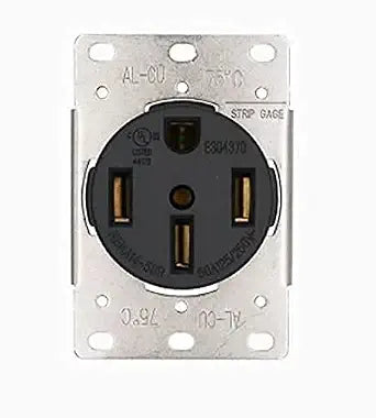 Guaranteed for Life, NEMA 14-50 Commercial/Industrial Grade U.L. Approved 50 AMP 240V Receptacle