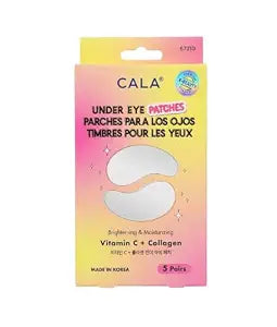 CALA Vitamin C + Collagen Under Eye Patches, Brightening Eye Masks to Depuff & Hydrate, Helps Reduce Look of Dark Circles & Fine Lines, 5 Pairs, 10–15 Min