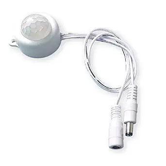 DC 6V 12V-24V 5A Lighting Activated Light Sensor Switch with DC Cable for LED Strip Light Camera Motor (Night -ON ; Day -Off Version, White)
