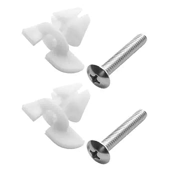 Toilet Seat Screws & Bolts for Kohler 1133024 Hardware Pack, Compatible with Kohler Toilet Seats Parts Secure Fit Toilet Seat Hardware Kit, Non-Slip Rust-Resistant - 2 Pack