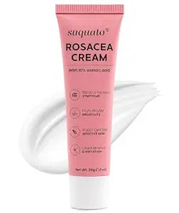 suquato 10% Azelaic Acid Cream ��� Rosacea Treatment for Face & Redness Reducing Face Cream ��� Redness & Blemish Care for Sensitive Skin ��� Lightweight Daily Use 30g
