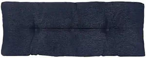 Klear Vu The Gripper Non-Slip Tufted Bench Cushion for Indoor Furniture, Assembled in USA, Entryway Storage, Bay Window, Corner Nook or Piano Seat, 27 Inches, Solid Indigo