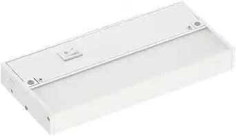 9 Inch Under Cabinet LED Light, Hardwire/Linkable White, 120VAC, 60Hz, 50mA, 300 Lumens, 2700K, 90 CRI with Knockout, Contractor Electrician Grade