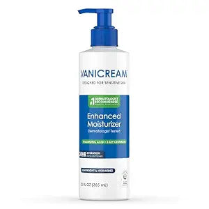 Vanicream Enhanced Moisturizer, Daily Body Lotion for Dry Skin, 12 Fl Oz