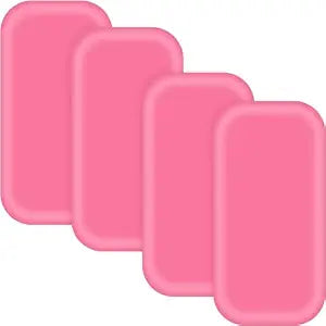 4Pcs Silicone Lash Pad Silicone Eyelash Extension Pad Loose False Lashes Holder Pad Lash Grafting Gasket Pallet Reusable Silicone Pad Eyelash for Women Lash Extension Supplies Tools (Pink)