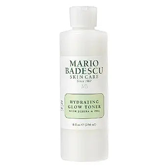 Mario Badescu Hydrating Glow Toner with Jojoba & PHA - Brightens, Rejuvenates, and Nourishes for Luminous Skin - Facial Toner and Serum Formula with Cooling Sensation
