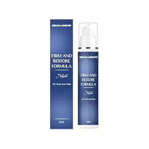 Firming Night Cream for Face & Neck, Hyaluronic Acid Marine Ferment Moisturizer with Jojoba Oil, Aloe Vera & Shea Butter, Lightweight Overnight Face Cream, Vegan, 50 ml