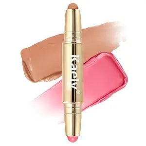 Kaely Contour Blush Multiuse Stick Makeup, Cream Bronzer Contouring Sticks Palette Face Make Up Kit, Ultra-Creamy Radiant Finish Formula, Vegan & Cruelty-free, 01 Sunshine Rose