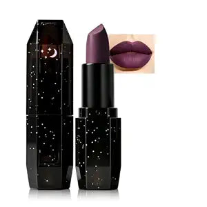 Purple Matte Lipstick for Women, 12Colors High Pigmented Bold Matte Black Blue Green Lip Gloss, Waterproof Smudge-proof Lip Stain Kit for Cosplay Goth Costume Halloween Makeup, 09 Purple