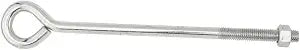 National Hardware Eye Bolt N347-708, 5/8 in x 14 in, Zinc Plated Steel